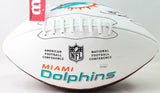 Jason Taylor Autographed Miami Dolphins Logo Football - JSA W Auth *Black