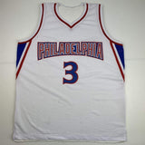 Autographed/Signed Allen Iverson Philadelphia White Retro Jersey JSA COA