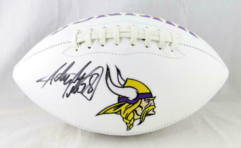 Adrian Peterson Autographed Minnesota Vikings Logo Football- Beckett Auth