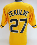 Kent Tekulve Signed Pittsburgh Pirates Jersey (TSE COA) 1979 World Series Champs