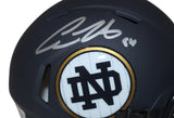 Cole Kmet Autographed Nore Dame Fighting Irish Navy Mini Helmet BAS 37461