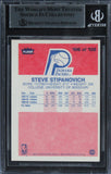 Pacers Steve Stipanovich Authentic Signed 1986 Fleer #106 Card BAS Slabbed