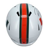 Ray Lewis Autographed Miami Hurricanes Speed Full Size Helmet Beckett