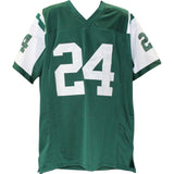 Darrelle Revis Autographed/Signed Pro Style Green XL Jersey Beckett 49003