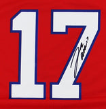 Josh Allen Signed Buffalo Bills Nike Game Red Jersey