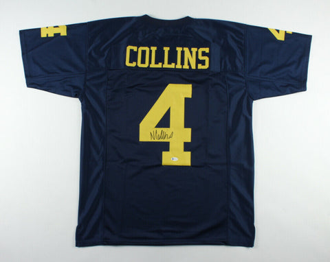 Nico Collins Signed Michigan Wolverine Jersey (Beckett COA) Texans Wide Receiver