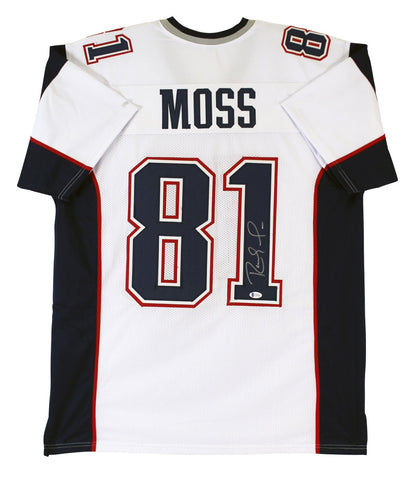 Randy Moss Authentic Signed White Pro Style Jersey Autographed BAS Witnessed