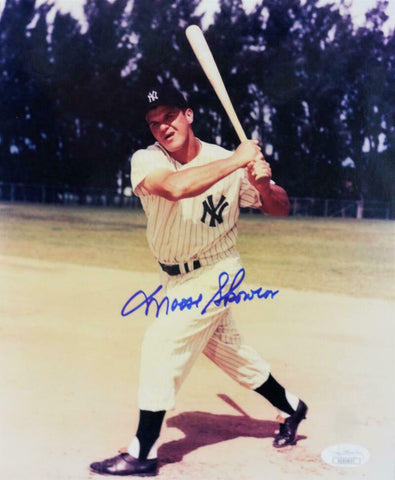 Moose Skowron Autographed 8x10 Batting Pose Photo - JSA *Blue