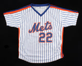 Ray Knight Signed New York Met Jersey (Steiner) Scored Winning Run 1986 Game 6