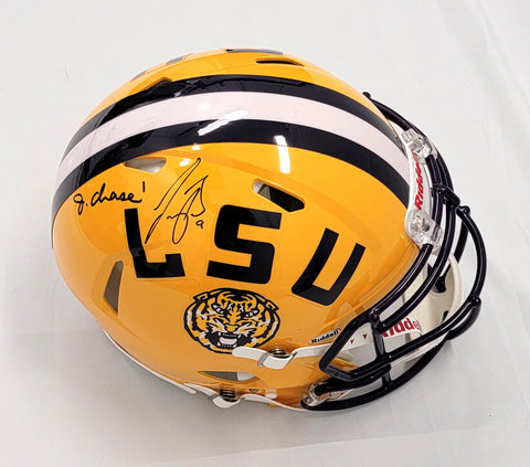 Joe Burrow Ja'Marr Chase Signed LSU Tigers Authentic Helmet Fanatics/Beckett