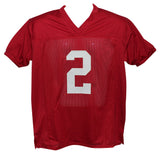 Patrick Surtain II Autographed/Signed College Style Red XL Jersey JSA 34115