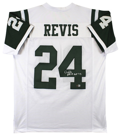 Darrelle Revis "HOF 23" Authentic Signed White Pro Style Jersey BAS Witnessed