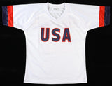 1999 USA Women's Soccer Team Jersey Signed by (8) See List (Beckett) Chastain +