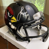 Larry Fitzgerald Autographed Signed Arizona Cardinals Black Mini Helmet Beckett