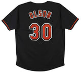 Gregg Olson "89 AL ROY" Authentic Signed Black Pro Style Jersey BAS Witnessed