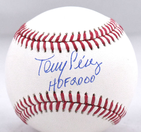 Tony Perez Autographed Rawlings OML Baseball w/ HOF - Beckett W Hologram *Blue