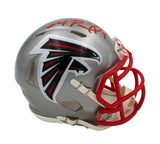 Michael Penix Jr. Signed Atlanta Falcons Speed Flash NFL Mini Helmet