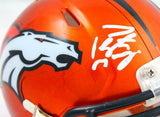 Peyton Manning Autographed Denver Broncos Flash Speed Mini Helmet-Fanatics Auth