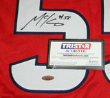 BENARDRICK McKINNEY AUTOGRAPHED SIGNED HOUSTON TEXANS #55 RED JERSEY TRISTAR