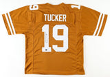 Justin Tucker Signed Texas Longhorns Jersey (Beckett) Ravens Place Kicker