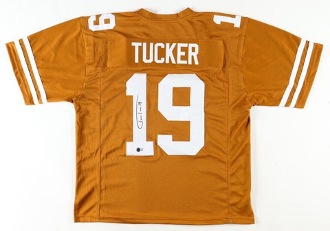 Justin Tucker Signed Texas Longhorns Jersey (Beckett) Ravens Place Kicker