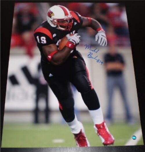 MICHAEL BUSH AUTOGRAPHED SIGNED LOUISVILLE CARDINALS 16x20 PHOTO COA