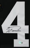 Iowa George Kittle Authentic Signed Black Pro Style Framed Jersey BAS Witnessed