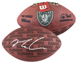 Raiders Maxx Crosby Signed "The Duke" Team Showcase Football W/ Case Fanatics