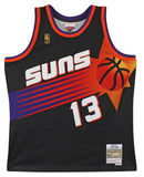 Suns Steve Nash Signed Black M&N 1996-97 HWC Swingman Jersey BAS Witnessed