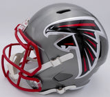 Kyle Pitts Auto Falcons Flash Full Size Speed Helmet (Scuff) Beckett WL43908