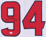 Antonio Smith Signed Texans Jersey Inscribed "Ninja" (JSA COA) 2011 Pro Bowl D.E