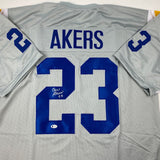 Autographed/Signed Cam Akers Los Angeles LA Grey Jersey Beckett BAS COA