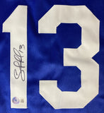 Salvador Perez Kansas City Signed Custom Blue Baseball Jersey BAS