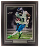 AJ Brown Signed Framed 16x20 Philadelphia Eagles Spotlight Photo 2 BAS ITP