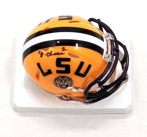 Ja'Marr Chase Autographed LSU Tigers Mini Helmet Beckett Witnessed