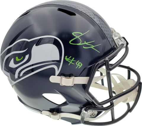 SHAQUEM GRIFFIN AUTOGRAPHED SEAHAWKS FULL SIZE HELMET IN GREEN MCS HOLO 134361