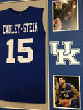 FRAMED KENTUCKY WILDCATS WILLIE CAULEY-STEIN AUTOGRAPHED SIGNED JERSEY JSA COA