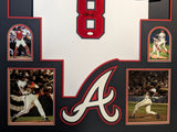 FRAMED ATLANTA BRAVES JAVY LOPEZ AUTOGRAPHED SIGNED JERSEY JSA COA