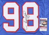 Jessie Armstead Signed New York Giants Jersey (JSA COA) 5xPro Bowl Linebacker