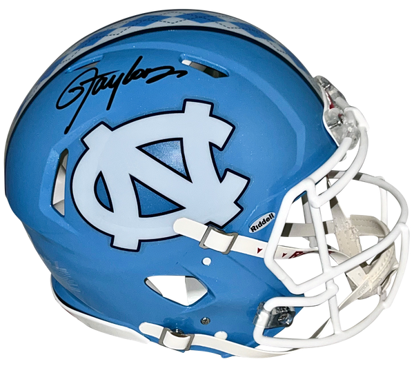 LAWRENCE TAYLOR SIGNED NORTH CAROLINA TAR HEELS AUTHENTIC SPEED HELMET BECKETT