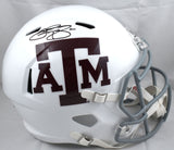 Johnny Manziel Autographed Texas A&M F/S Speed Helmet - Beckett W Hologram