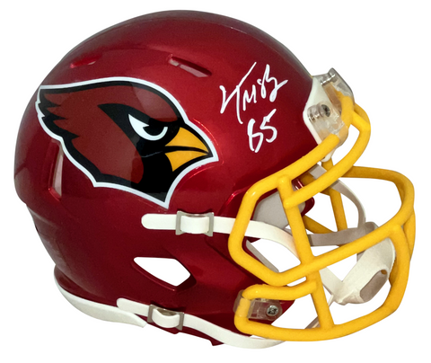 TREY McBRIDE SIGNED ARIZONA CARDINALS FLASH SPEED MINI HELMET BECKETT