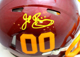 John Riggins Signed Washington Speed Mini Helmet- Beckett W Hologram *Yellow