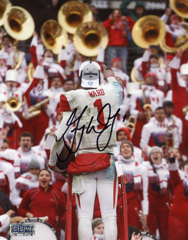 GREG WARD JR SIGNED AUTOGRAPHED HOUSTON COUGARS 8x10 PHOTO COA