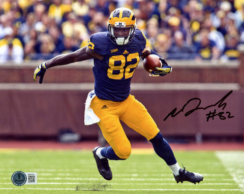 Amara Darboh Autographed Michigan Wolverines 8x10 Photo Beckett 48208