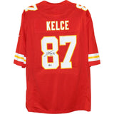 Travis Kelce Signed KC Chiefs Super Bowl XLVIII Nike Large Jersey Beckett 49084