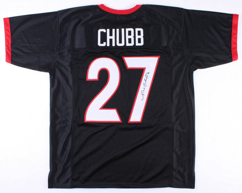 Nick Chubb Signed Georgia Bulldogs Jersey (JSA) Browns 2nd Round Pick 2018 R.B