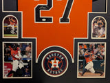 FRAMED HOUSTON ASTROS JOSE ALTUVE "GIGANTE" AUTOGRAPHED SIGNED JERSEY JSA COA