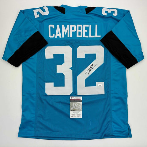 Autographed/Signed Tyson Campbell Jacksonville Teal Football Jersey JSA COA