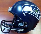 RUSSELL WILSON AUTOGRAPHED SEAHAWKS FULL SIZE HELMET 12S IN GREEN RW HOLO 104262